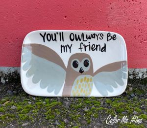 Katy Owl Plate