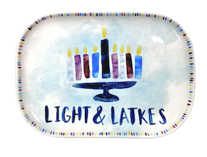 Katy Hanukkah Light & Latkes Platter