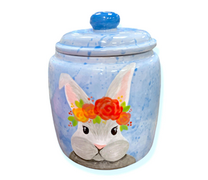 Katy Watercolor Bunny Jar