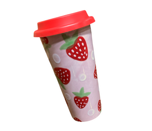 Katy Strawberry Travel Mug
