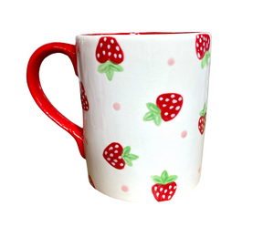 Katy Strawberry Dot Mug