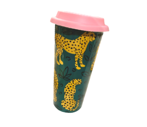 Katy Cheetah Travel Mug