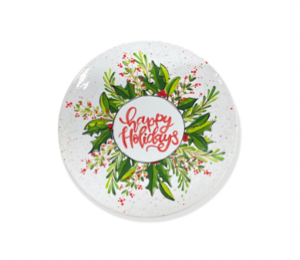 Katy Holiday Wreath Plate