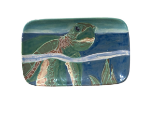 Katy Swimming Turtle Plate