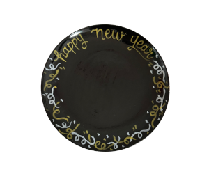 Katy New Year Confetti Plate