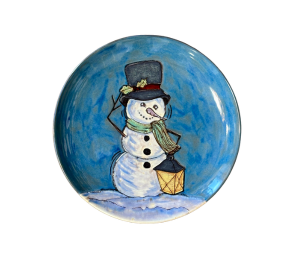 Katy Rustic Glazed Snowman