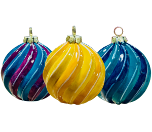 Katy Jewel Toned Spiral Ornament