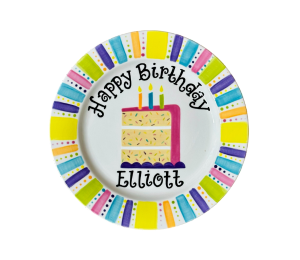 Katy Birthday Cake Plate