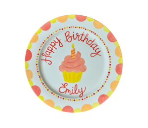 Katy Birthday Cupcake Plate